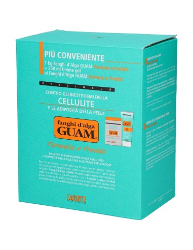 GUAM FANGHI D'ALGA CONFEZIONE CONVENIENZA FREDDA CON FANGHI D'ALGA GUAM 1 KG + CREMA GEL 250 ML FORMULA A FREDDO