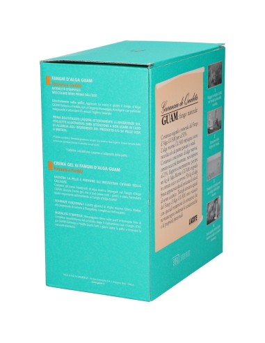GUAM FANGHI D'ALGA CONFEZIONE CONVENIENZA FREDDA CON FANGHI D'ALGA GUAM 1 KG + CREMA GEL 250 ML FORMULA A FREDDO