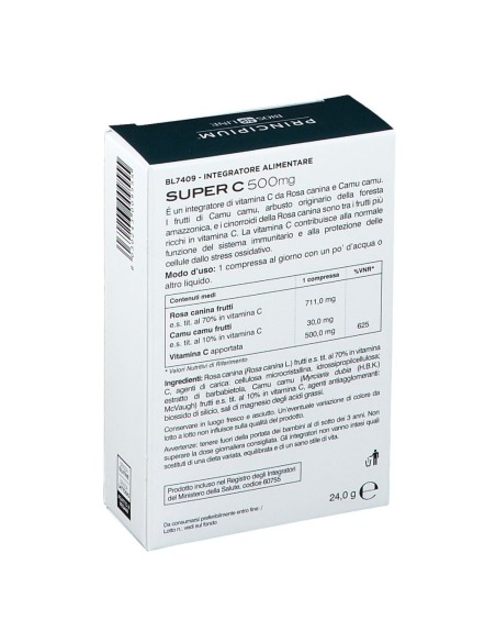 PRINCIPIUM SUPER C 500 24 COMPRESSE 24,2 G