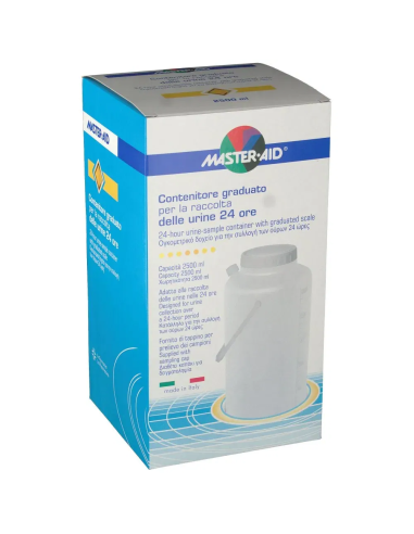 CONTENITORE RACCOLTA URINA MASTER-AID 24 H 2500 ML