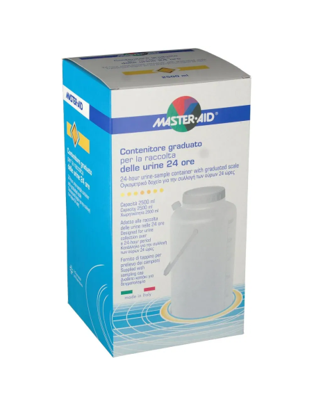 CONTENITORE RACCOLTA URINA MASTER-AID 24 H 2500 ML