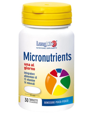 LONGLIFE MICRONUTRIENTS 100 TAVOLETTE RIVESTITE