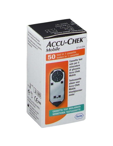 STRISCE MISURAZIONE GLICEMIA ACCU-CHEK MOBILE 50 TEST MIC 2