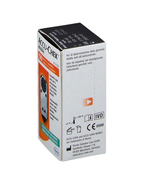 STRISCE MISURAZIONE GLICEMIA ACCU-CHEK MOBILE 50 TEST MIC 2