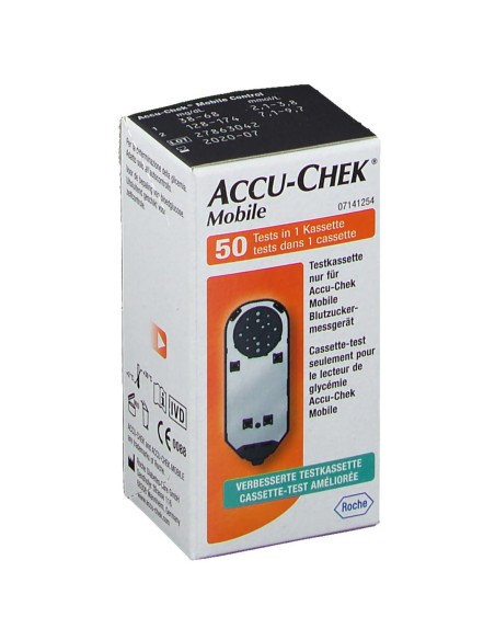 STRISCE MISURAZIONE GLICEMIA ACCU-CHEK MOBILE 50 TEST MIC 2