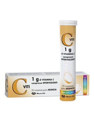 MASSIGEN VITAMINA C 1G EFFERVESCENTE 20 COMPRESSE