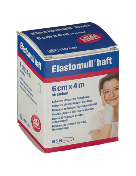 BENDA ELASTICA AUTOADESIVA ELASTOMULL HAFT COMPRESSIONE FORTE 6X400 CM