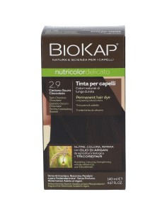 BIOKAP NUTRICOLOR DELICATO 2,9 CASTANO SCURO CIOCCOLATO TINTA TUBO + FLACONE 2