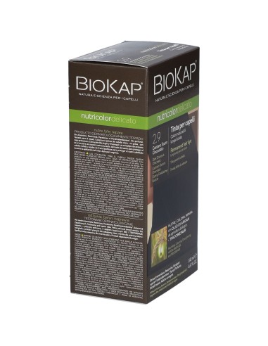 BIOKAP NUTRICOLOR DELICATO 2,9 CASTANO SCURO CIOCCOLATO TINTA TUBO + FLACONE