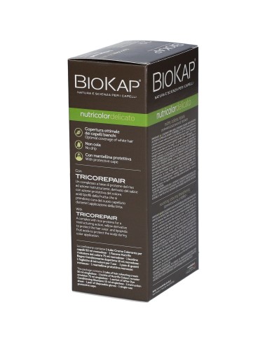 BIOKAP NUTRICOLOR DELICATO 2,9 CASTANO SCURO CIOCCOLATO TINTA TUBO + FLACONE