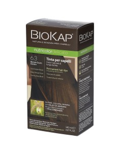 BIOKAP NUTRICOLOR DELICICATO 6,30 BIONDO SCURO DORATO TINTA TUBO + FLACONE