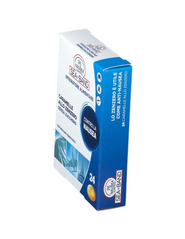 P6 NAUSEA CONTROL CARAMELLE ANTI NAUSEA VIAGGIO ALLO ZENZERO 24 PEZZI