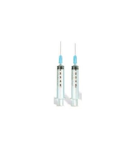 SIRINGA 5 ML AGO GAUGE 23 NUMERO 14 CONO CENTRALE 1 PEZZO