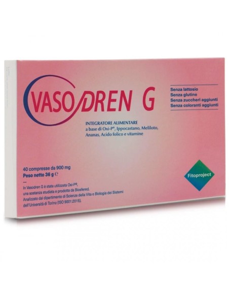 VASODREN G 40 COMPRESSE DA 900 MG