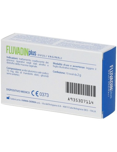OVULI VAGINALI FLUVADIN PLUS 10 PEZZI