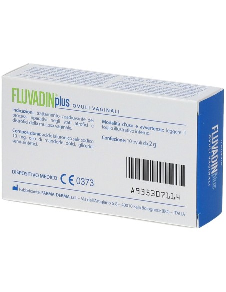 OVULI VAGINALI FLUVADIN PLUS 10 PEZZI