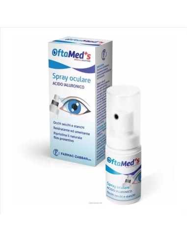 OFTAMED'S SPRAY CULARE OCCHI SECCHI E STANCHI ACIDO IALURONICO 10 ML