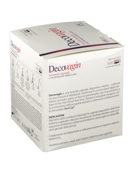 DECOVAGIN 5 FLACONI DA 100 ML + 5 CANNULE MONOUSO