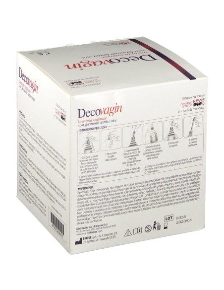 DECOVAGIN 5 FLACONI DA 100 ML + 5 CANNULE MONOUSO