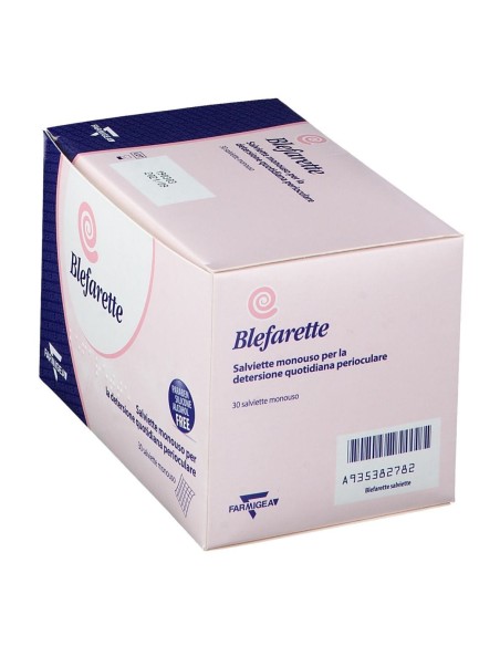 SALVIETTINE OCULARI MEDICATE BLEFARETTE SENZA PARABENI SENZA SILICONE SENZA ALCOOL 30 PEZZI