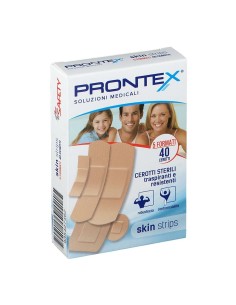 CEROTTO PRONTEX SKIN STRIPS 6 FORMATI ASSORTITI ASTUCCIO 40 PEZZI