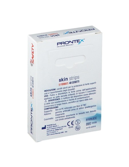 CEROTTO PRONTEX SKIN STRIPS 6 FORMATI ASSORTITI ASTUCCIO 40 PEZZI