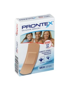 CEROTTO PRONTEX SKIN STRIPS FORMATO GRANDE ASTUCCIO 12 PEZZI