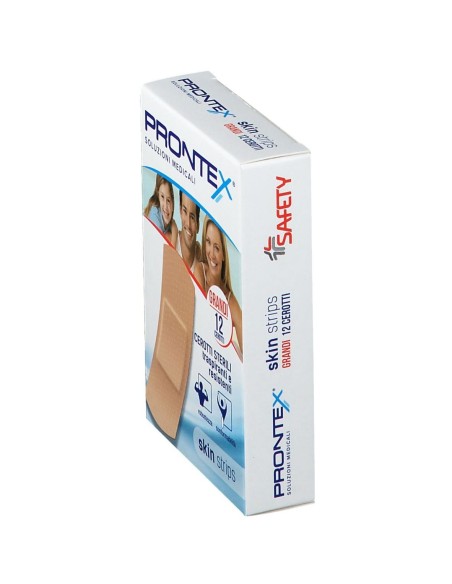 CEROTTO PRONTEX SKIN STRIPS FORMATO GRANDE ASTUCCIO 12 PEZZI