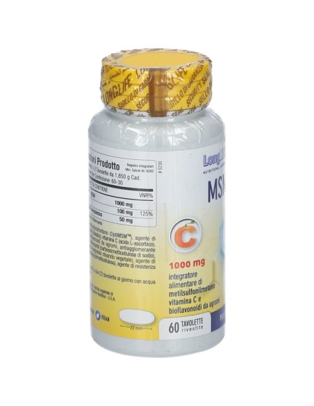 LONGLIFE MSM 1000 MG 60 TAVOLETTE