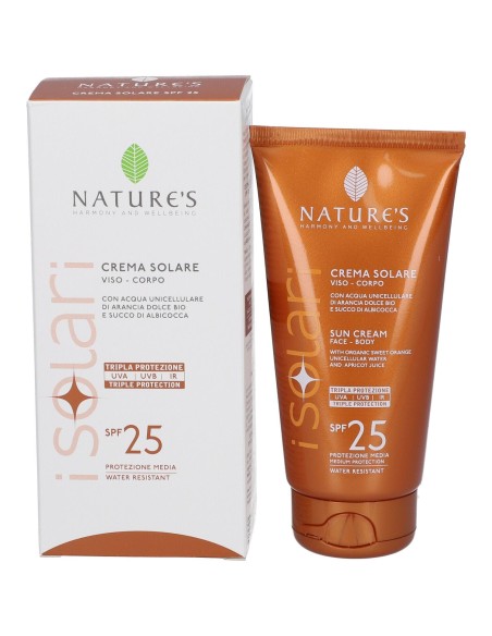 NATURE'S I SOLARI CREMA SOLARE VISO E CORPO SPF 25 IR SUN 150 ML