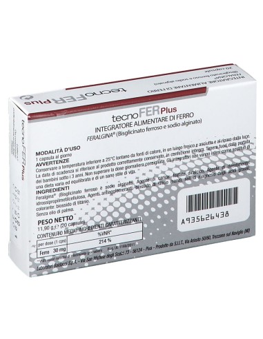 TECNOFER PLUS 20 CAPSULE