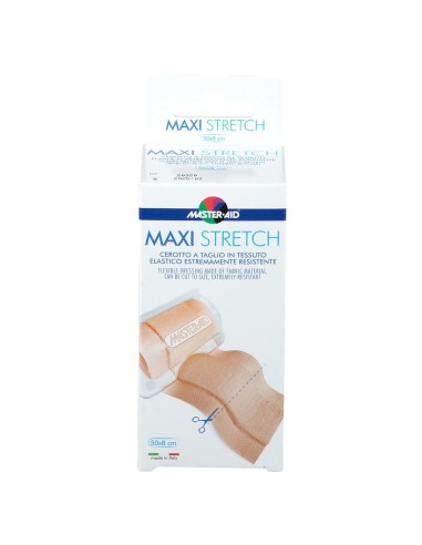 MASTER-AID STRETCH CEROTTO A TAGLIO IN TESSUTO ELASTICO RESISTENTE 50 X 8 CM