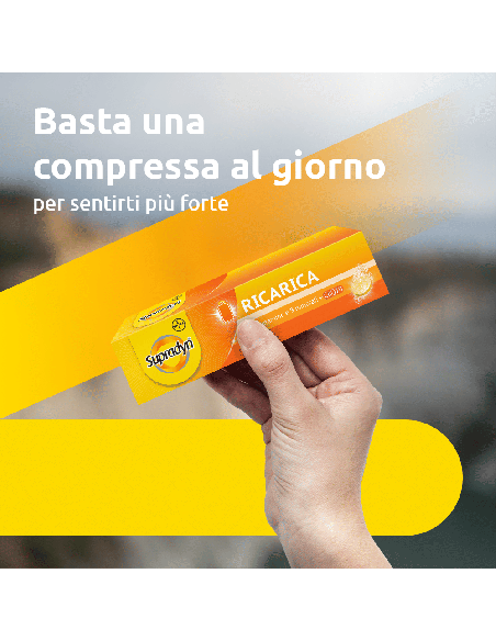 Supradyn Ricarica Integratore Multivitaminico Completo Vitamine e Minerali, 15 Compresse Effervescenti