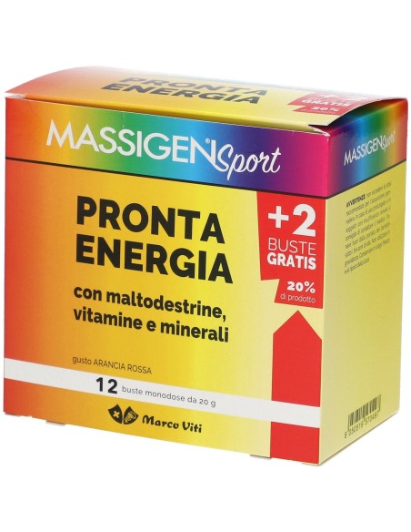MASSIGEN SPORT PRONTA ENERGIA 12 BUSTINE