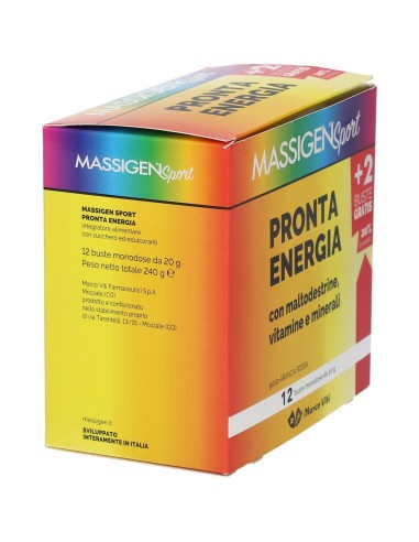 MASSIGEN SPORT PRONTA ENERGIA 12 BUSTINE