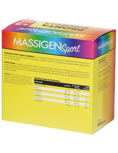 MASSIGEN SPORT PRONTA ENERGIA 12 BUSTINE
