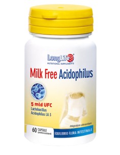 LONGLIFE MILK FREE ACIDOPHILUS 60 CAPSULE VEGETALI
