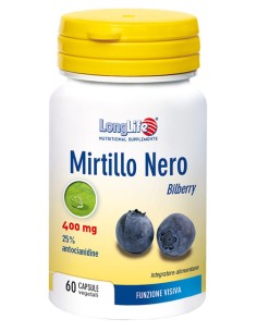 LONGLIFE MIRTILLO NERO 60 CAPSULE VEGETALI