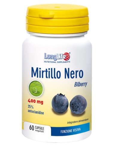 LONGLIFE MIRTILLO NERO 60 CAPSULE VEGETALI