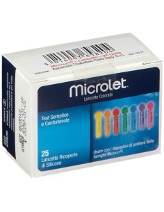LANCETTE PUNGIDITO PER DISPOSITIVO MICROLET 25 PEZZI
