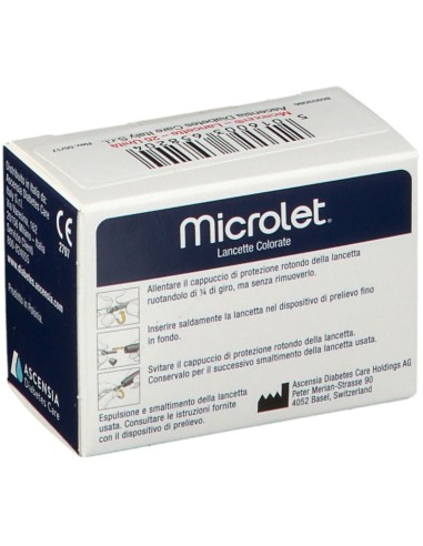 LANCETTE PUNGIDITO PER DISPOSITIVO MICROLET 25 PEZZI