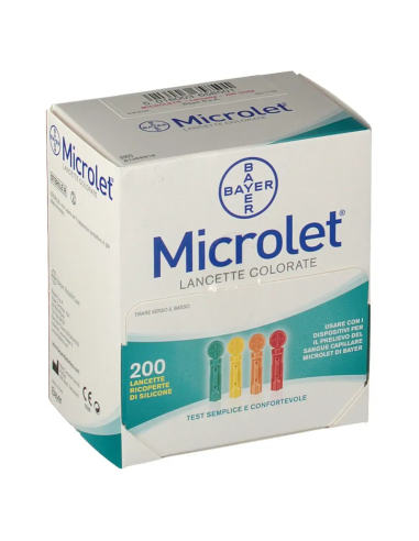 LANCETTE PUNGIDITO PER APPARECCHIO MICROLET LANCETS 200 PEZZI