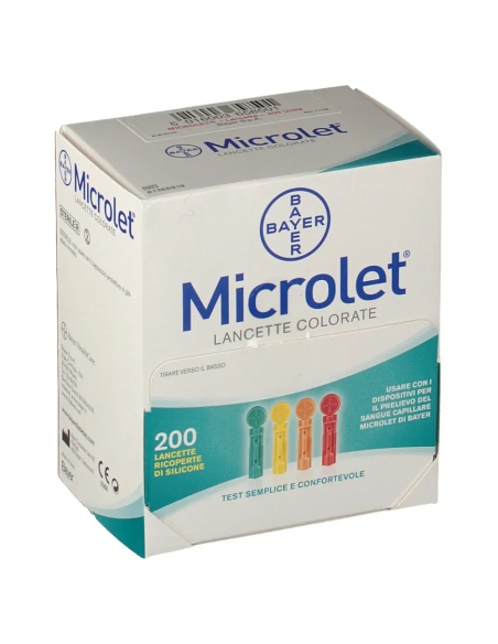 LANCETTE PUNGIDITO PER APPARECCHIO MICROLET LANCETS 200 PEZZI