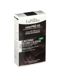 EUPHIDRA COLORPRO XD 355 CASTANO SCURO CILIEGIA GEL COLORANTE CAPELLI IN FLACONE + ATTIVANTE + BALSAMO + GUANTI