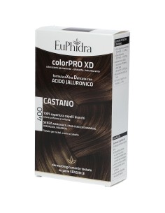 EUPHIDRA COLORPRO XD 400 CASTANO GEL COLORANTE CAPELLI IN FLACONE + ATTIVANTE + BALSAMO + GUANTI