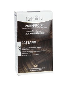 EUPHIDRA COLORPRO XD 400 CASTANO GEL COLORANTE CAPELLI IN FLACONE + ATTIVANTE + BALSAMO + GUANTI 2