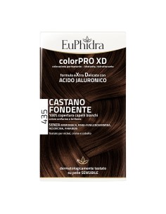 EUPHIDRA COLORPRO XD 435 CASTANO FONDENTE GEL COLORANTE CAPELLI IN FLACONE + ATTIVANTE + BALSAMO + GUANTI