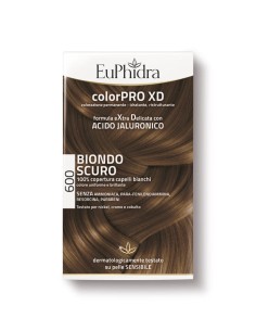 EUPHIDRA COLORPRO XD 600 BIONDO SCURO GEL COLORANTE CAPELLI IN FLACONE + ATTIVANTE + BALSAMO + GUANTI 2