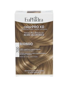 EUPHIDRA COLORPRO XD 700 BIONDO GEL COLORANTE CAPELLI IN FLACONE + ATTIVANTE + BALSAMO + GUANTI 2