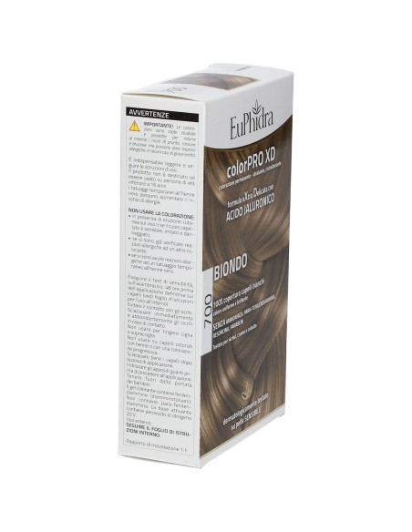 EUPHIDRA COLORPRO XD 700 BIONDO GEL COLORANTE CAPELLI IN FLACONE + ATTIVANTE + BALSAMO + GUANTI